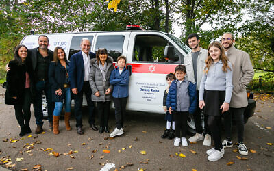 MDA ambulance dedicated at Sopwell House. (Yakir Zur Photography)