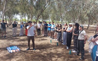 Fellows visiting the site of destruction from 7th October at Kfar Aza