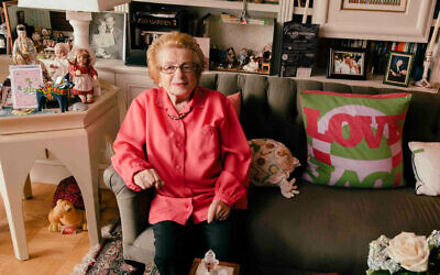 Dr. Ruth Westheimer, a Holocaust survivor who became America's most famous sex therapist, was featured in the 2019 documentary "Ask Dr. Ruth." (Austin Hargrave via JTA)