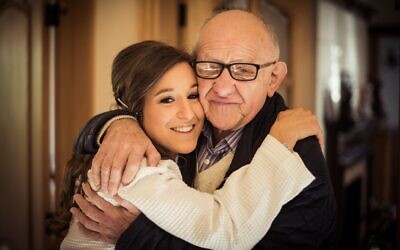 The late Zigi Shipper with his granddaughter Emma Harrod. Pic: Darren Richman