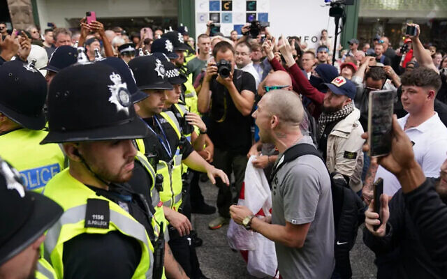 Demonstrations in Nottingham. Pic: PA Wires