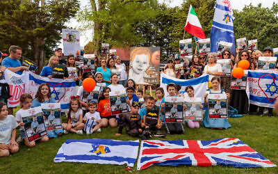 The Jewish community and allies come together to mark the 5th birthday of Ariel Bibas, who was brutally kidnapped by Hamas along with his family, including then 9-month-old brother, Kfir, almost 10 months ago.

Credit: Amanda Rose/@amandarosephoto