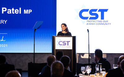 Priti Patel at the Community Security Trust's lunch. ((C) Blake Ezra Photography Ltd. 2021)