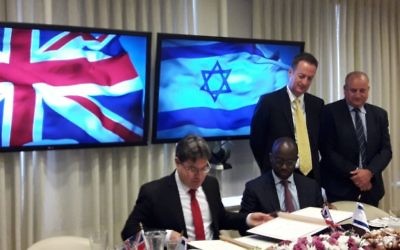 Israeli and British science ministers signed a memorandum of understanding in 2018 to strengthen Israel-UK cooperation in research and innovation.