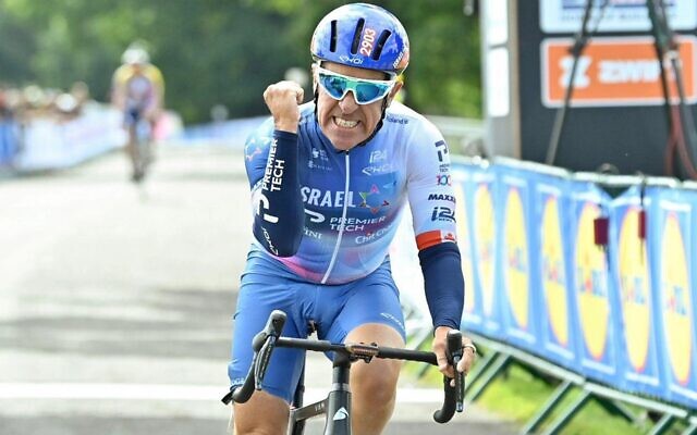 Sylvan Adams at the 2023 UCI Cycling World Championships in Scotland, Aug. 4, 2023. (SWpix)