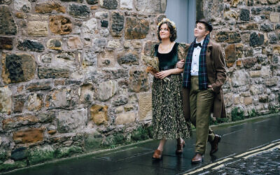 Jennifer Andreacchi, left and Han Smith, right, are the first Jewish LGBT couple to marry in Scotland. (Fern Photography)