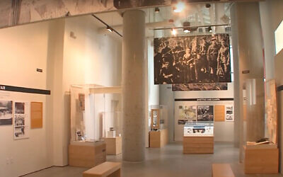 The interior of the Holocaust Center for Humanity in Seattle, Washington, March 31, 2016. (Screenshot via YouTube)