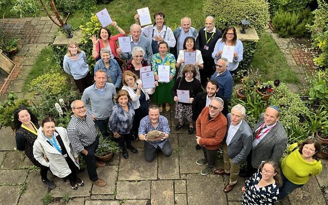 The EcoJudaism winners and team at the awards ceremony, July 2024.