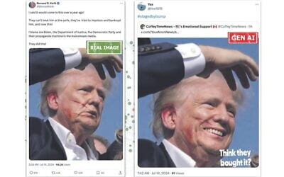 Cyabra uncovered fake Gen AI images of President Trump that emerged hours after the assassination attempt