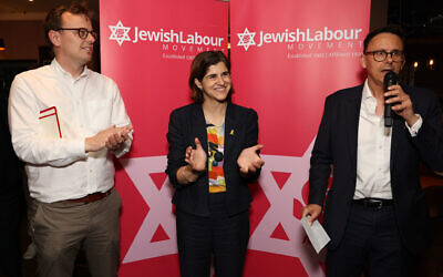 Peter Mason, Sarah Sackman MP and Mike Katz (PIC: Ian Vogler)