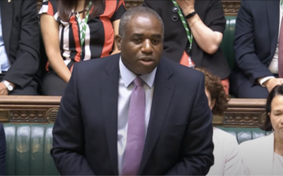 Foreign Secretary David Lammy in the House of Commons